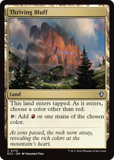 Thriving Bluff (Commander: Lorwyn Eclipsed) Near Mint