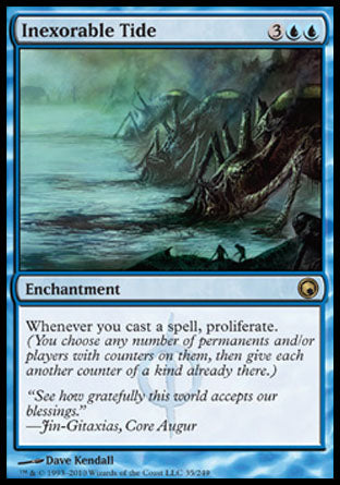 Inexorable Tide (Scars of Mirrodin) Light Play Foil
