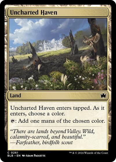Uncharted Haven (Bloomburrow) Near Mint Foil