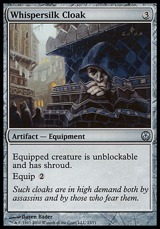 Whispersilk Cloak (Duel Decks: Phyrexia vs The Coalition) Light Play