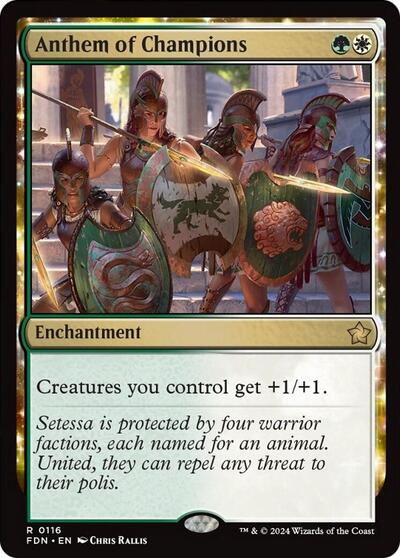 Anthem of Champions (Foundations) Near Mint Foil
