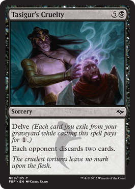 Tasigur's Cruelty (Fate Reforged) Light Play Foil