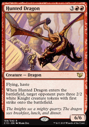 Hunted Dragon (Commander 2015) Light Play