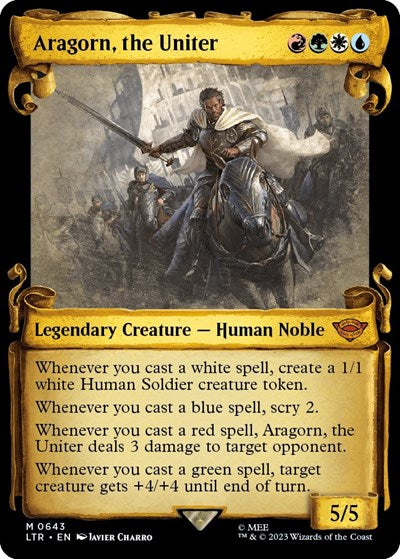 Aragorn, the Uniter (Showcase Scrolls) (Universes Beyond: The Lord of the Rings: Tales of Middle-earth) Light Play