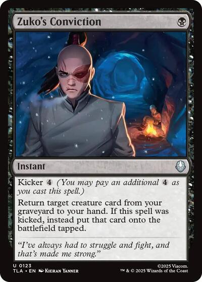Zuko's Conviction (Avatar: The Last Airbender) Near Mint