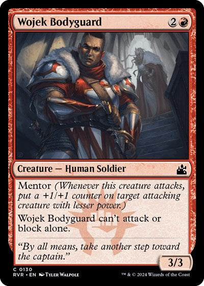 Wojek Bodyguard (Ravnica Remastered) Light Play