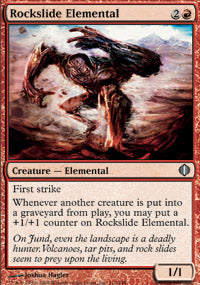 Rockslide Elemental (Shards of Alara) Light Play Foil