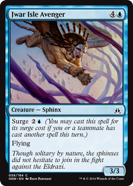 Jwar Isle Avenger (Oath of the Gatewatch) Light Play Foil
