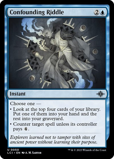 Confounding Riddle (The Lost Caverns of Ixalan) Light Play Foil
