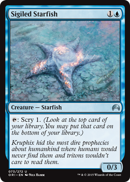 Sigiled Starfish (Magic Origins) Light Play Foil