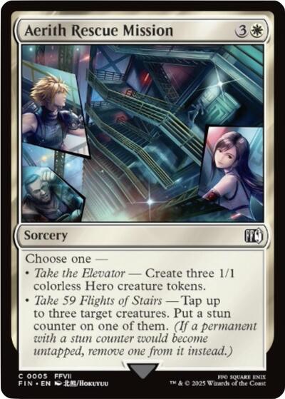Aerith Rescue Mission (Universes Beyond: FINAL FANTASY) Near Mint Foil