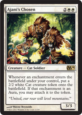 Ajani's Chosen (Magic 2014 Core Set) Light Play