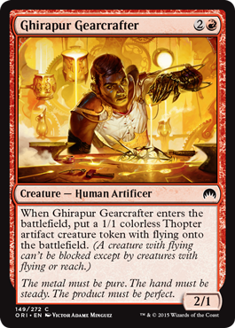 Ghirapur Gearcrafter (Magic Origins) Light Play Foil