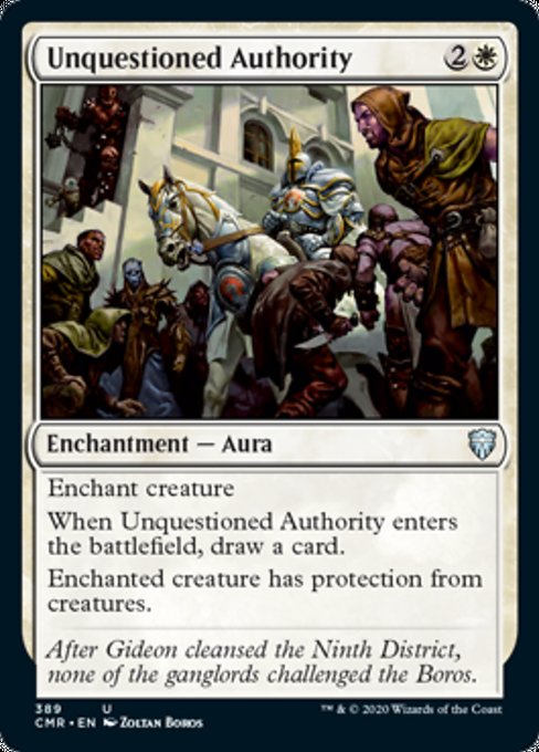 Unquestioned Authority (Commander 2020 Commander Legends) Light Play
