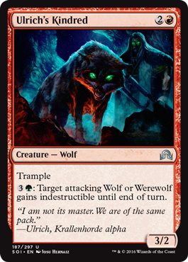 Ulrich's Kindred (Shadows Over Innistrad) Light Play Foil
