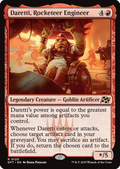 Daretti, Rocketeer Engineer (Aetherdrift) Near Mint Foil
