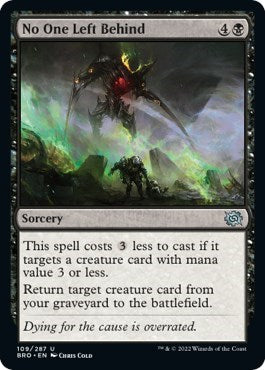 No One Left Behind (The Brothers' War) Near Mint Foil