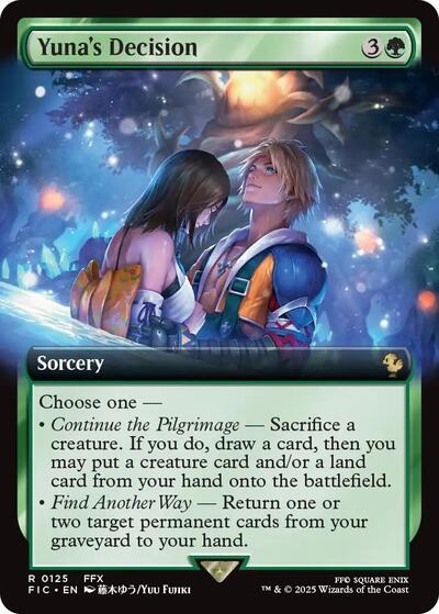 Yuna's Decision (Extended Art) (Commander: FINAL FANTASY) Near Mint