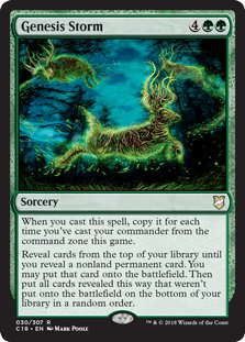 Genesis Storm (Commander 2018) Light Play