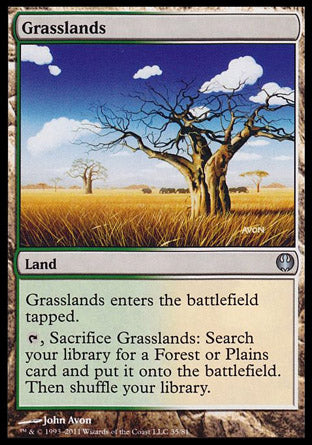 Grasslands (Duel Decks: Knights vs Dragons) Light Play