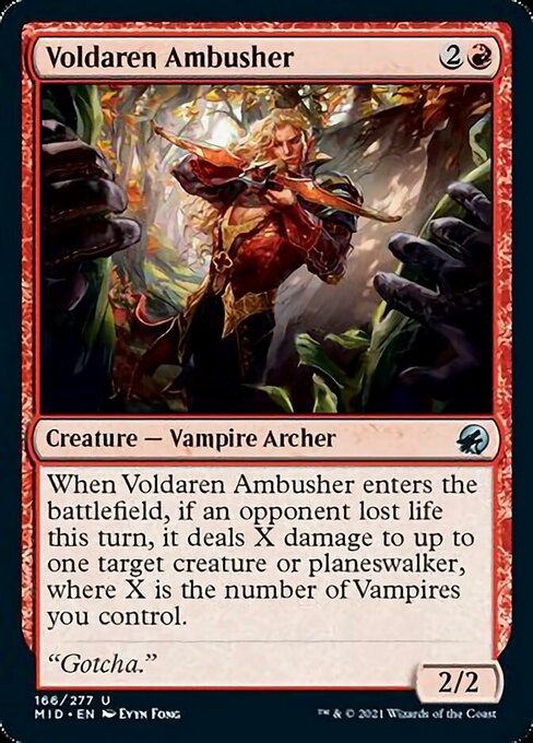 Voldaren Ambusher (Innistrad: Midnight Hunt) Light Play Foil