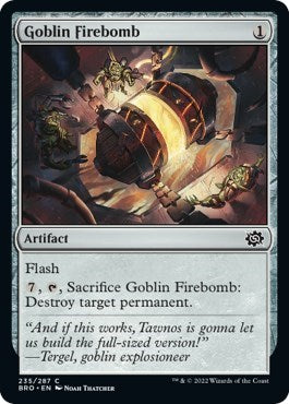 Goblin Firebomb (The Brothers' War) Light Play Foil