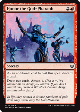 Honor the God-Pharaoh (War of the Spark) Light Play Foil