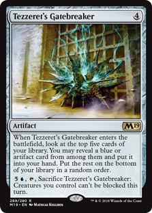 Tezzeret's Gatebreaker (Magic 2019 Core Set) Light Play