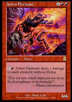 Ashen Firebeast (Odyssey) Light Play