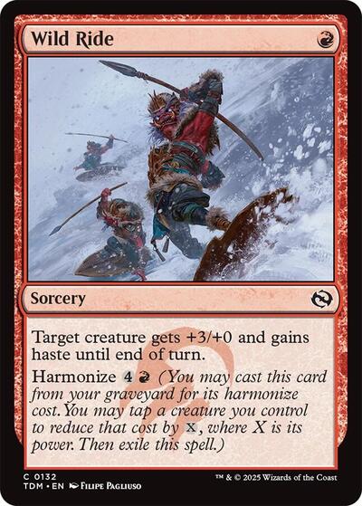 Wild Ride (Tarkir: Dragonstorm) Near Mint Foil