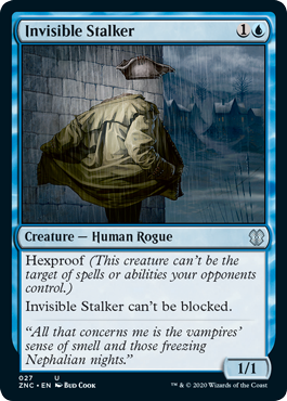 Invisible Stalker (Commander 2020 Zendikar Rising) Light Play