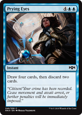 Prying Eyes (Ravnica Allegiance) Light Play Foil