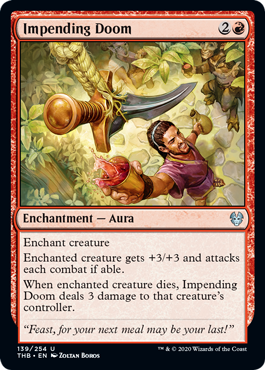 Impending Doom (Theros Beyond Death) Light Play Foil