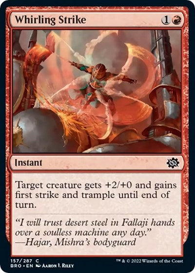 Whirling Strike (The Brothers' War) Near Mint Foil
