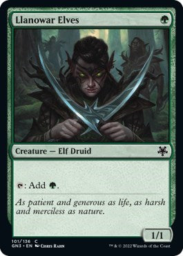 Llanowar Elves (Magic Game Night: Free-For-All) Light Play