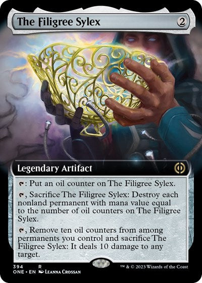 The Filigree Sylex (Extended Art) (Phyrexia: All Will Be One) Light Play Foil