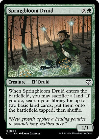 Springbloom Druid (Commander: Outlaws of Thunder Junction) Near Mint