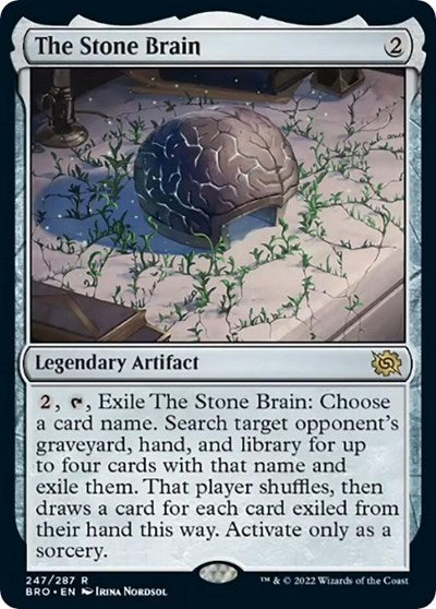 The Stone Brain (The Brothers' War) Light Play Foil