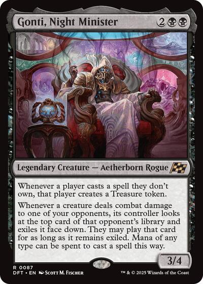 Gonti, Night Minister (Aetherdrift) Near Mint Foil