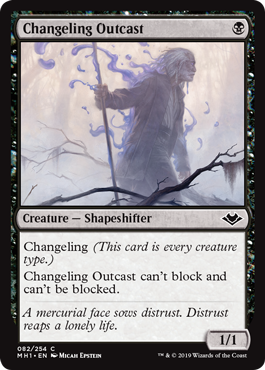 Changeling Outcast (Modern Horizons) Light Play