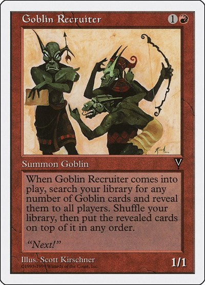Goblin Recruiter (Anthologies) Light Play