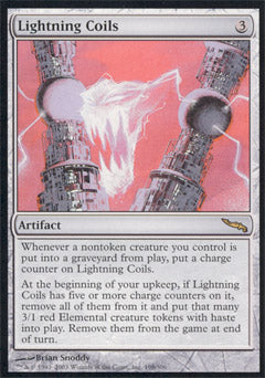 Lightning Coils (Mirrodin) Light Play