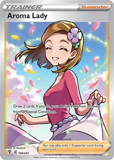 Aroma Lady (Full Art) (SWSH07: Evolving Skies) Near Mint Holofoil