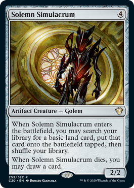 Solemn Simulacrum (Commander 2020 Ikoria) Light Play