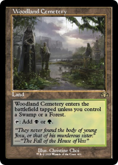 Woodland Cemetery (Retro Frame) (Dominaria Remastered) Near Mint