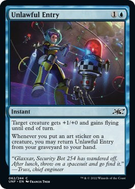 Unlawful Entry (Unfinity) Light Play Foil