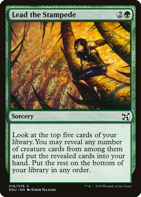 Lead the Stampede (Duel Decks: Elves vs Inventors) Light Play