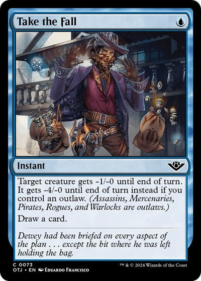 Take the Fall (Outlaws of Thunder Junction) Light Play Foil