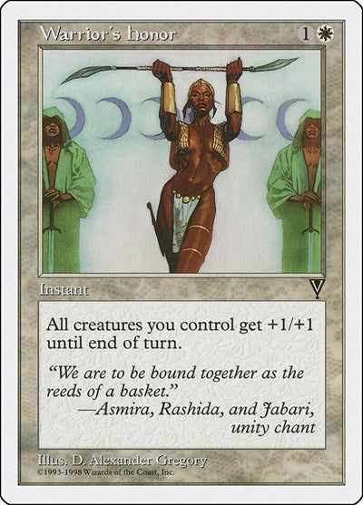 Warrior's Honor (Anthologies) Light Play