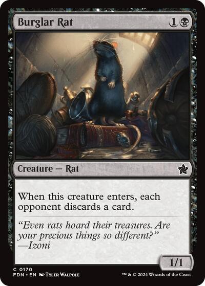 Burglar Rat (Foundations) Light Play Foil